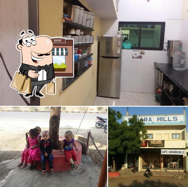 The exterior of Cafe Sahara Hills