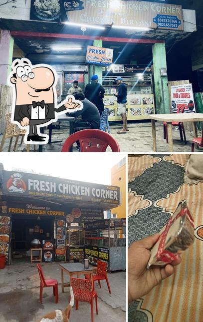 The interior of Fresh chicken corner