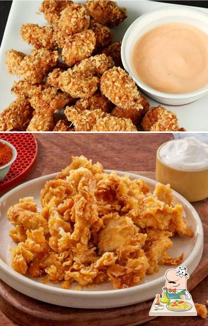 Food at Just Fried Chicken
