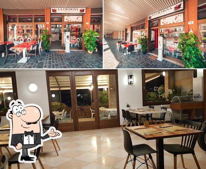 Gli interni di Pizzeria La Cicogna