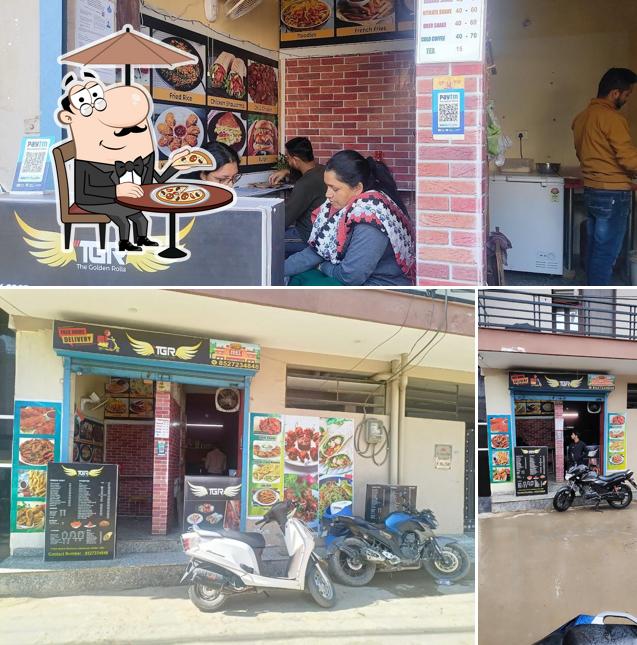 The image of TGR The Golden Rolls’s exterior and food
