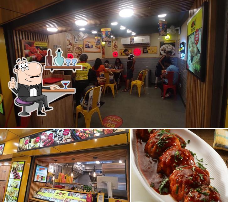 The image of interior and food at Wow! Momo