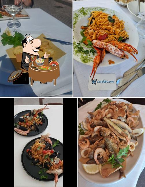 Cibo al Ristorante Pesce di Mare Le Ancore della Bastia