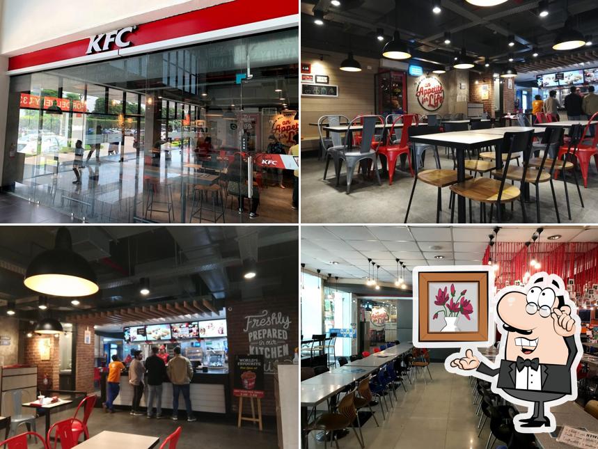 The interior of KFC