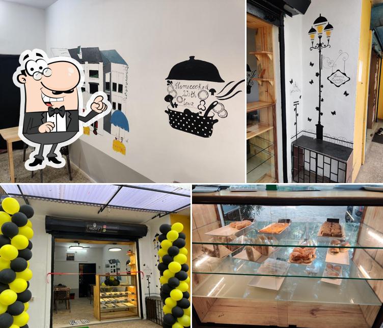 The interior of Maizins Cafe