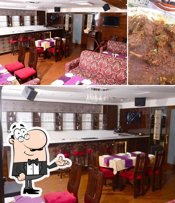 Take a look at the image depicting interior and food at 30 ML - Avaas Lifestyle Hotel