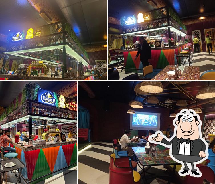 The interior of Angrezi Dhaba