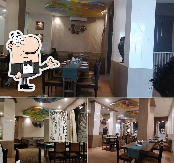 The interior of Food Villa, Duliajan