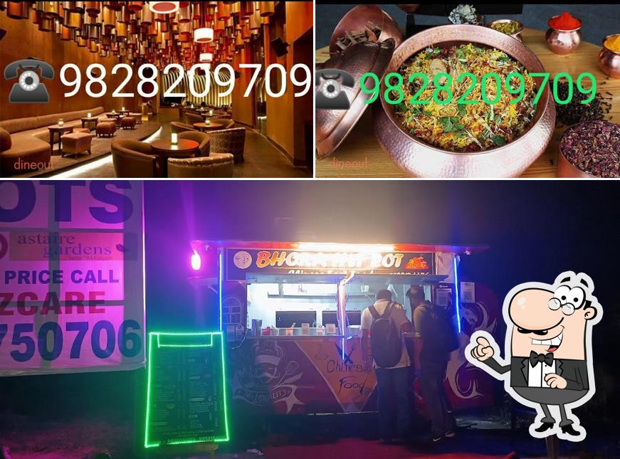 Check out the image showing interior and food at Mix Lounge and Bar