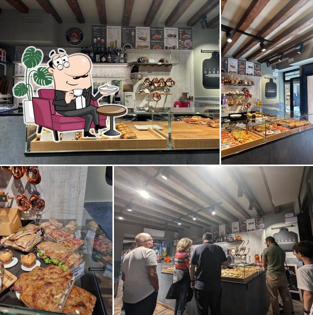 Gli interni di Venice bakery