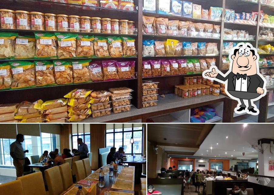 The interior of MRA Bakery and Restaurant (Kannur)