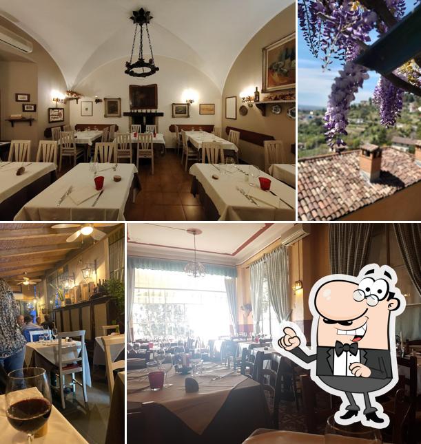 Gli interni di Antica Trattoria La Colombina