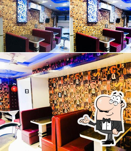 The interior of Jhansiwala Restaurant