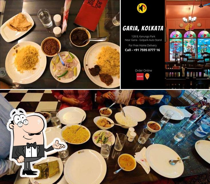 The picture of interior and food at Koshe Kosha