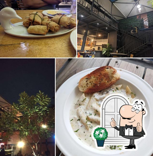 Enjoy the view outside Mud brick kitchen and bar