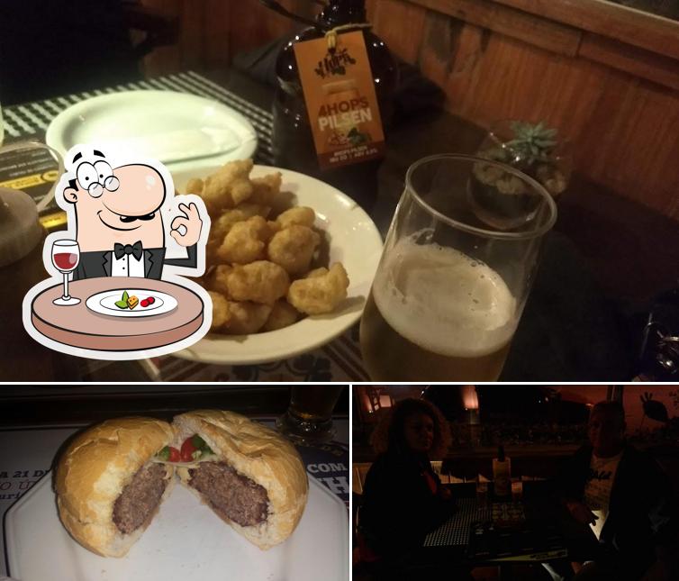 Entre diferentes coisas, comida e balcão de bar podem ser encontrados no Pachá Restaurante