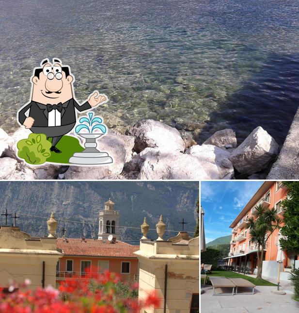 Gli esterni di Hotel Diana a Malcesine