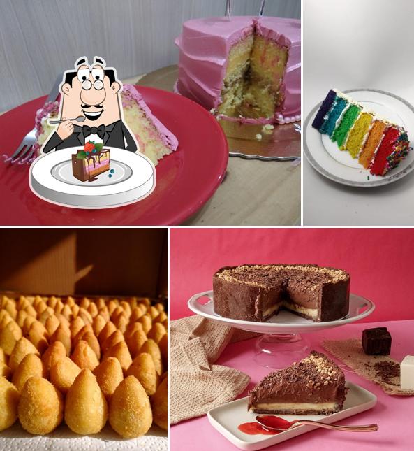 Bolo de chocolate em Bolos, Doces e Salgados - Pitanga Rosa Confeitaria - São Vicente SP