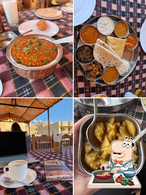 Chicken curry at KB Café Jaisalmer