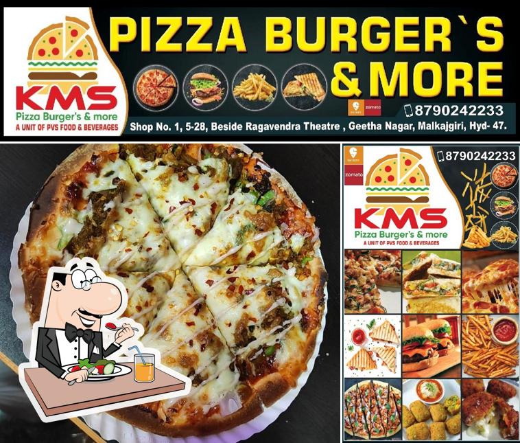Food at KMS pizza burger & more