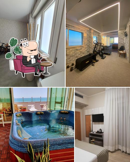 Gli interni di Little Hotel Riccione