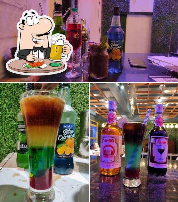 Enjoy a glass of light or dark beer