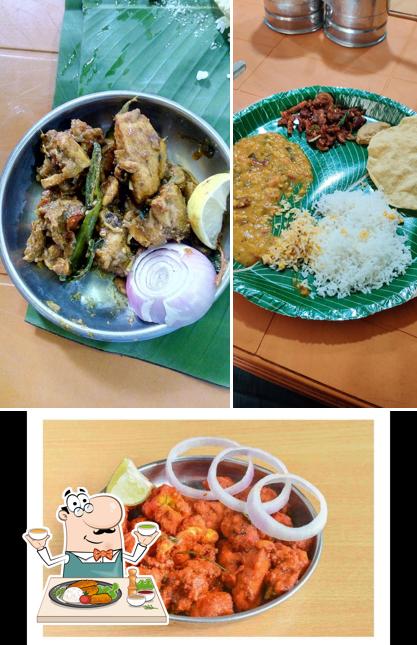 Food at SLV Andhra Mess