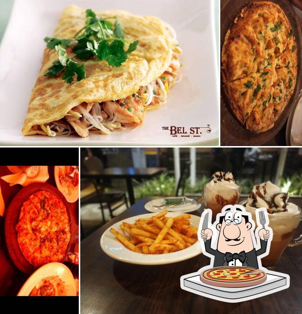 Try out pizza at The Belstreet