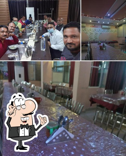 The interior of Namste ji restaurent