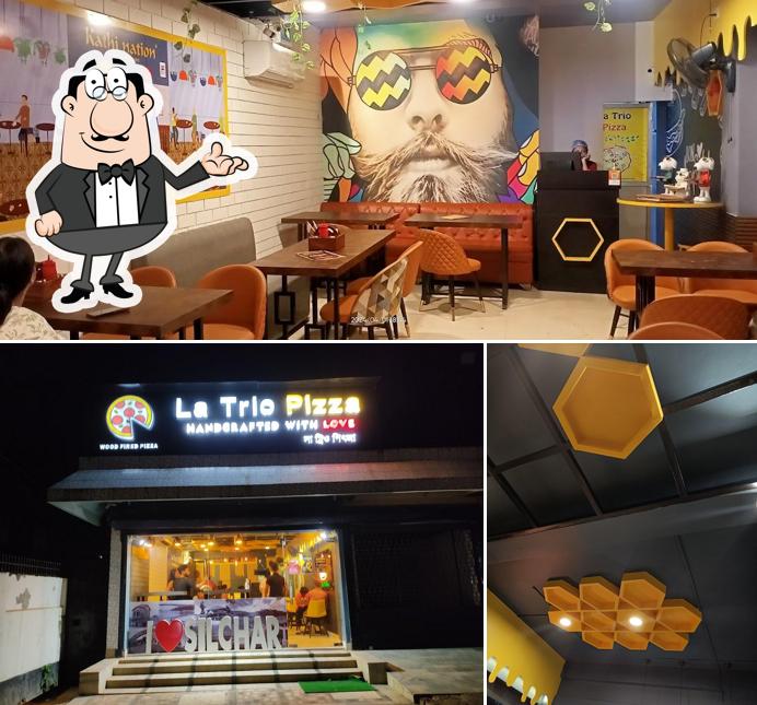 Check out how La Trio Pizza & The Kathi Nation looks inside