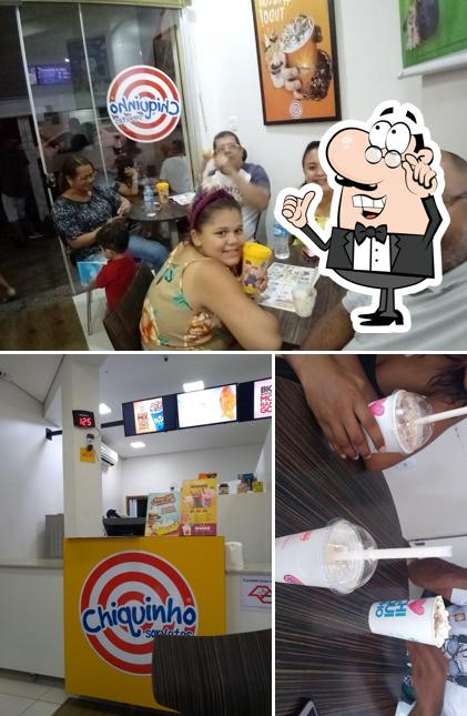 O interior do Chiquinho Sorvetes Promissão