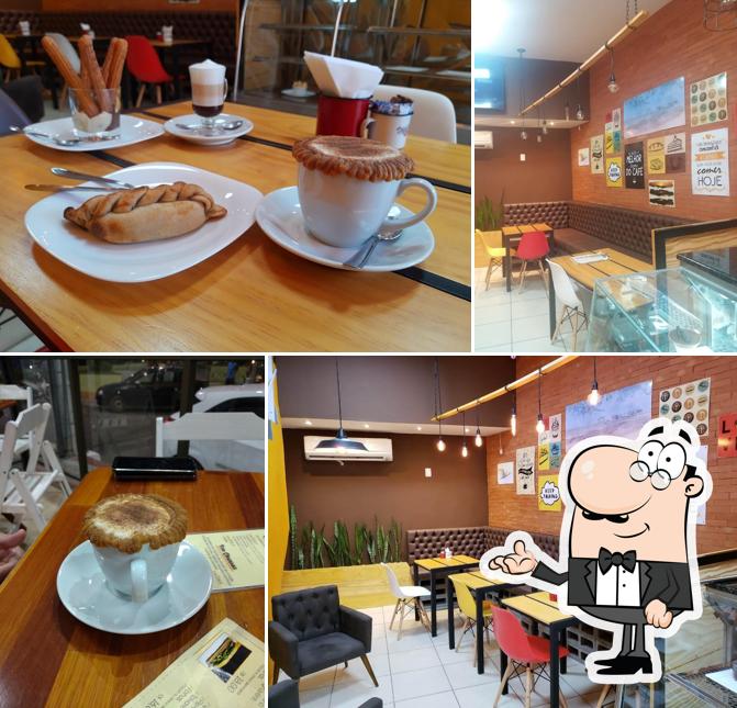 O interior do Café com Churros