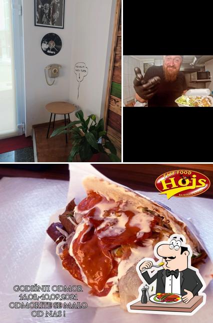 La cibo e interni del ristorante