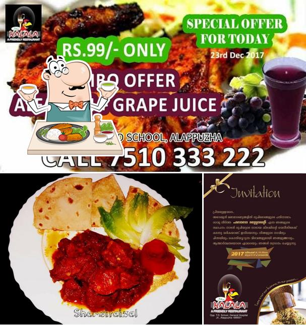 Food at Halala Restaurant