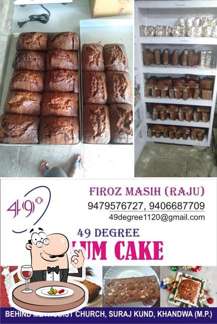 Food at 49 Degree PLUM CAKE