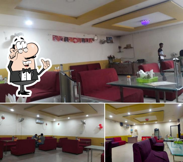 The interior of Manav Dhaba Ambikapur