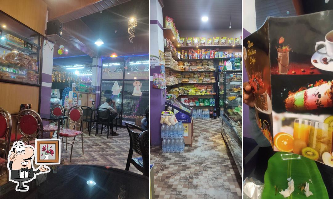 The interior of New Golden Caffe