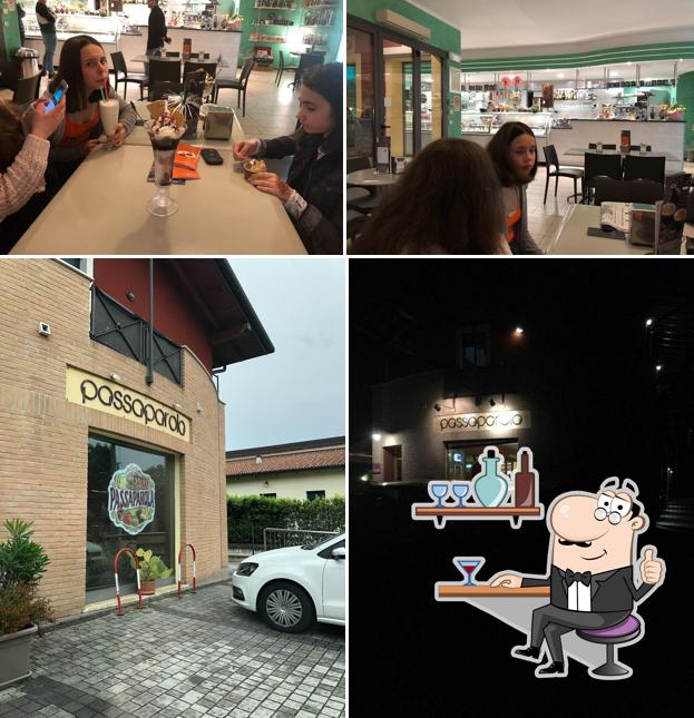 Gelateria Passaparola si caratterizza per la interni e esterno