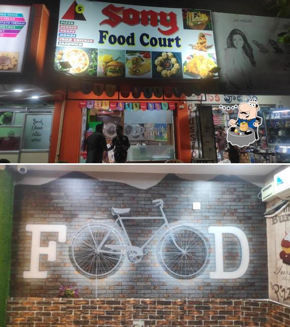 Food at Sony food court