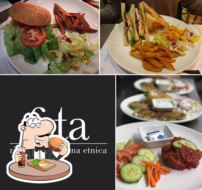 Ordina un hamburger a The Circle Lugano