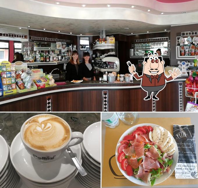 Tra le diverse cose da Meridiana Cafe' - Bar e Tavola Calda si possono trovare la cibo e bevanda