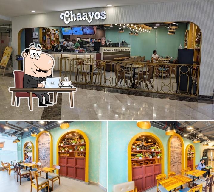 Check out how Chaayos Cafe at Ambience Mall looks inside Check out how Chaayos Cafe at Ambience Mall looks inside