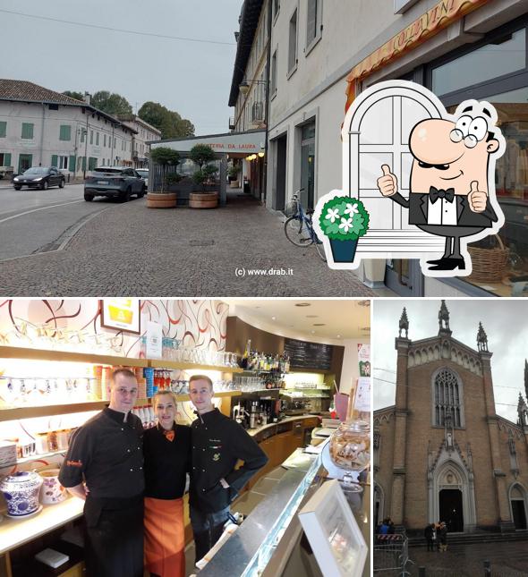 La immagine di esterno e bevanda da Gelateria da Laura