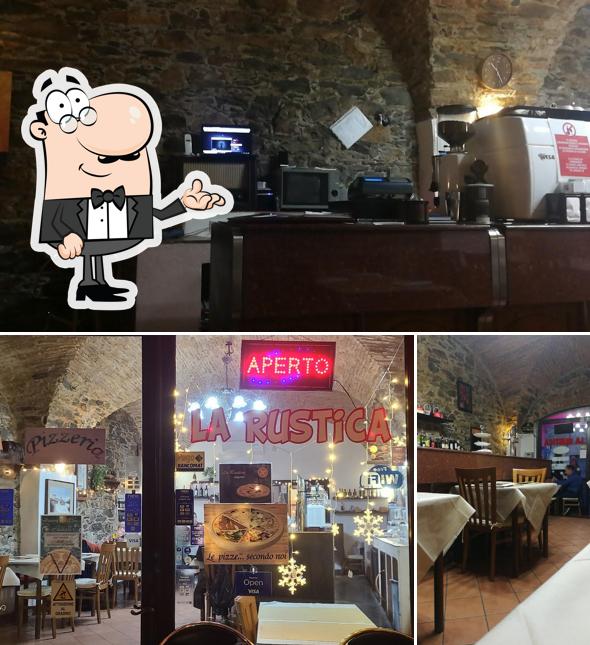 Gli interni di La Rustica