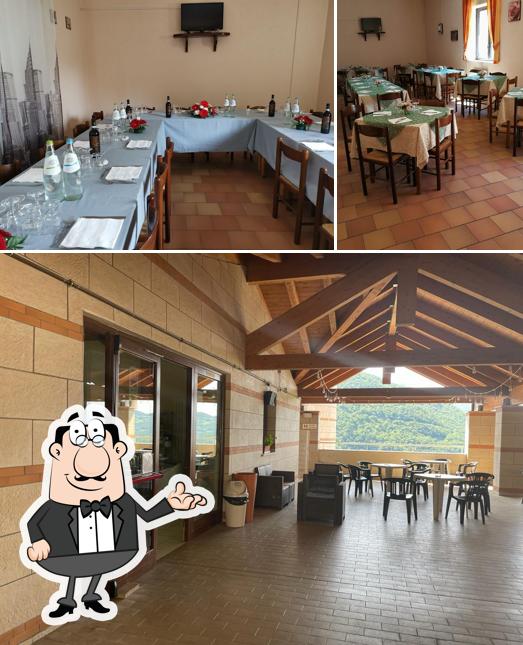 Gli interni di Bar hosteria tabacchi da elena