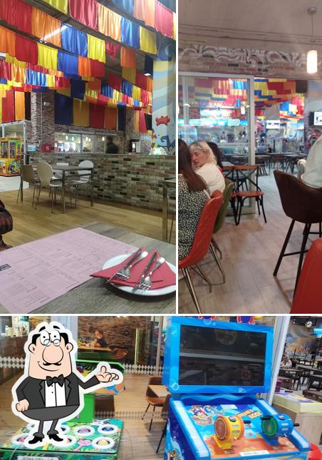 Dai un’occhiata alla foto che mostra la interni e cibo di Kooglana HappyLand LaserTag Zabavni park Rijeka