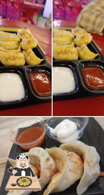 Gyoza at LAMA MOMOS CAFE