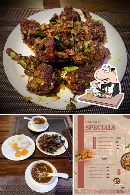 Food at The Cabana Rooftop Restaurant