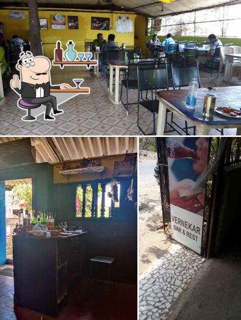 The interior of Vernekar Bar and Restaurant