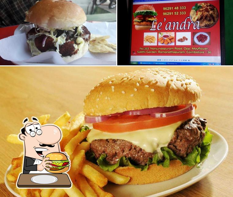 Order a burger at Le' andra